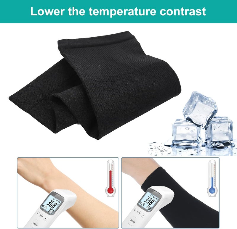 Telooco 2 Pairs Kids Arm Sleeves UV Sun Protector Basketball Arm Sleeve for Boys Girls Athletic Sleeves for Child - Image 3